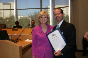 Commissioner Murman presented a Commendation to Coach Michael Valdes of the Palma Ceia/West Junior League Softball Team for their appearance in the Junior Softball World Series recently.