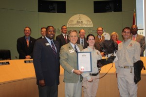 Commissioner Sandy Murman presented a commendation recognizing the Lowry Park Zoo on behalf of the Hillsborough County Commission.