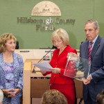 Sandy presents the Ellsworth G. Simmons Good Government Award to Governor Bob Martinez. Former First Lady of Florida, Mary Jane Martinez, was on hand to honor her husband.