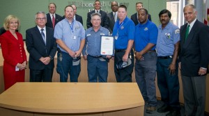 Commissioner Sandy Murman honors Hillsborough County Public Works as Community Heroes for their teamwork, bravery and heroic efforts to rescue a construction worker trapped in a mud and water-filled trench in Apollo Beach.