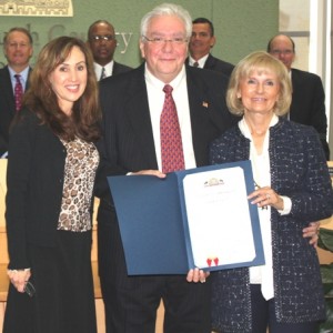 Commissioner Sandy Murman honors Ron Hytoff for his years of leadership at Tampa General Hospital. Sandy presented him with a Commendation at a BOCC meeting. Under his leadership TGH is one of the top hospitals in the nation.