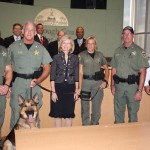 Commissioner presents Sheriff's Office K-9 Unit with commendation