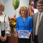 Commissioner Sandy Murman and Hillsborough County Attorney Chip Fletcher recognize Chief Assistant County Attorney Jennie Tarr for her service to Hillsborough County.