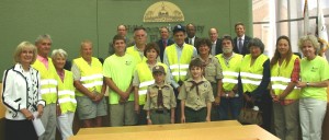 Sandy honors the Keystone Civic Association Adopt-A-Roaders
