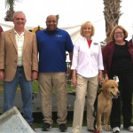 Commissioner Sandy Murman attends the Grand Opening of the Northwest Skate Park at Jackson Springs along with Hillsborough County Parks and Recreation staff and her loyal assistant, Rocky.