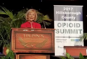 Sandy hosted the first ever Opioid Summit to create a solution to end the opiate war in Hillsborough County. The goal is “Zero Deaths” and to stop the epidemic that is wreaking havoc on our children and families.