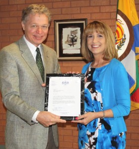 As a member of the Hillsborough County Anti-Bullying Advisory Committee, Commissioner Murman asked the ABAC to deliver commendations to 23 schools participating in the Students Against Violence Everywhere program. Ken Gaughan and Tanly Cabrera accepted the awards on behalf of participating schools.