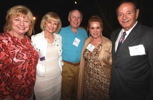 Sandy and her husband Jim Murman, take a moment with Sherry Silk and Linda and Dick Greco at the Paws for a Cause event on Davis Island.