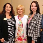 County leaders speak to leadership of the South Tampa Chamber of Commerce. From left are: Bonnie Wise, Chief Financial Administrator; Starr Saccareccia-Tyrka of the Chamber; Commissioner Sandy Murman; Kelly Flannery of the Chamber; and Lucia Garsys, Chief Development & Infrastructure Services Administrator.