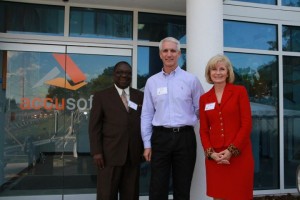 Sandy and Tampa City Councilman Frank Reddick attended a ribbon-cutting for Jack Berlin and Accusoft's new offices