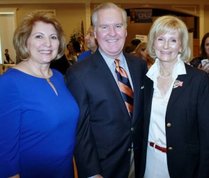 Commissioner Sandy Murman stops for a moment with State Rep. Janet Cruz and Mayor Bob Buckhorn during the West Tampa Job Fair at Higgins Hall.