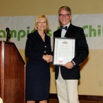 Commissioner Sandy Murman honors Champions for Children, which has provided early childhood education and prevention services to the children of Hillsborough County. Executive Director Brian McEwen accepted the commendation.