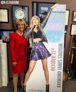 Sandy welcomed music sensation Taylor Swift to Hillsborough County for her performance at Raymond James Stadium.