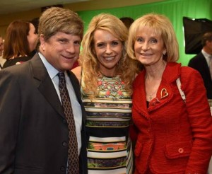 Sandy visits with Debbie Lundberg and Andrew Continental at the South Tampa Chamber of Commerce's 90th Anniversary celebration.