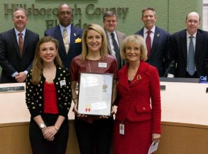 Commissioner Sandy Murman proclaimed February as American Heart Month in Hillsborough County. Since 1968 the American Heart Association has helped reduce deaths from heart disease and stroke by 70%.