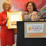Florida's Children First honored Commissioner Sandy Murman with its 2016 Child Advocate of Year Award for her work on children's issues.