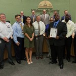 Sandy Murman presented a commendation to the Hillsborough County Emergency Management team, recognizing them for receiving the rare honor of nationwide accreditation, reinforcing that the Office of EM will manage our preparations and response to disaster in an exceptional manner. The team’s director, Preston Cook, accepted, along with his EM team.