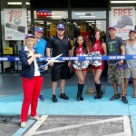 Commissioner Sandy Murman cut the ribbon for the NAPA Auto Parts grand re-opening on west Hillsborough Avenue . NAPA management and Tampa Bay Buccaneer Cheerleaders were on hand for the event.