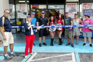 Commissioner Sandy Murman cut the ribbon for the NAPA Auto Parts grand re-opening on west Hillsborough Avenue . NAPA management and Tampa Bay Buccaneer Cheerleaders were on hand for the event.