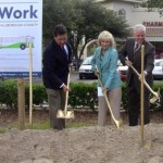 Commissioner Murman helps break ground for the county's first bus rapid transit line to run from the USF area to downtown Tampa