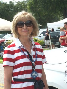 Commissioner Sandy Murman participates in the Fourth of July Parade in Brandon.