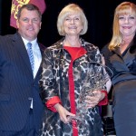 Rich Strehl, Executive Director of the Brandon Foundation, along with Foundation President, Rhonda Ory Williams, present Commissioner Sandy Murman with the Foundation’s first-ever Lifelong Achievement Award, honoring Sandy for her contributions to the community.