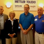Commissioner Sandy Murman visits with Mettler-Toledo Safeline Inc.'s General Manager, Viggo Nielson, (3rd from left), Ron Barton, Director of Economic Development for Hillsborough County (left) and Jerry Custin, President/CEO of the Upper Tampa Bay Chamber.