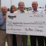 Commissioner Murman was on hand with members of Apollo Beach Water Improvement Group (ABWIG) to receive a donation from Mosaic
