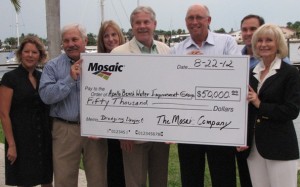 Commissioner Murman was on hand with members of Apollo Beach Water Improvement Group (ABWIG) to receive a donation from Mosaic