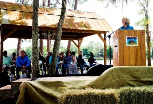 Commissioner Murman speaks at the first Tampa Bay Child Adoption Education Day event at Old McMicky's Farm to bring attention to the challenges local children have in finding their "forever families."