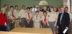 Sandy honors Boy Scout Troop 315 for more than 40 years of service to Wesley Memorial United Methodist Church