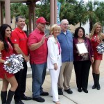 Commissioner Sandy Murman, Joe Chillura, county staff and the Tampa Bay Buccaneers helped celebrate Hispanic Heritage during a festival at Chillura Park.